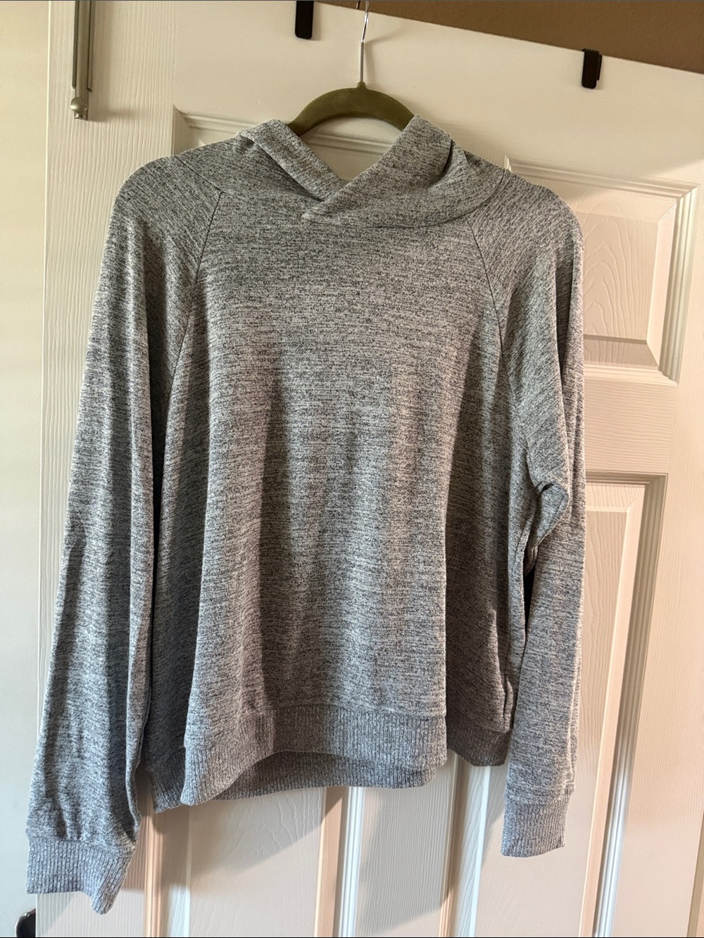 GAP Heather Gray Crewneck Hoodie Sweater
